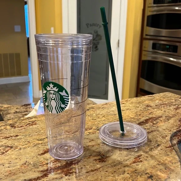 Starbucks Venti Clear Tumbler Brand New - Picture 3 of 4